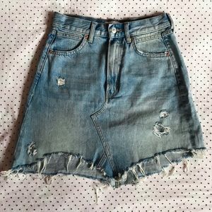 Zara denim mini skirt